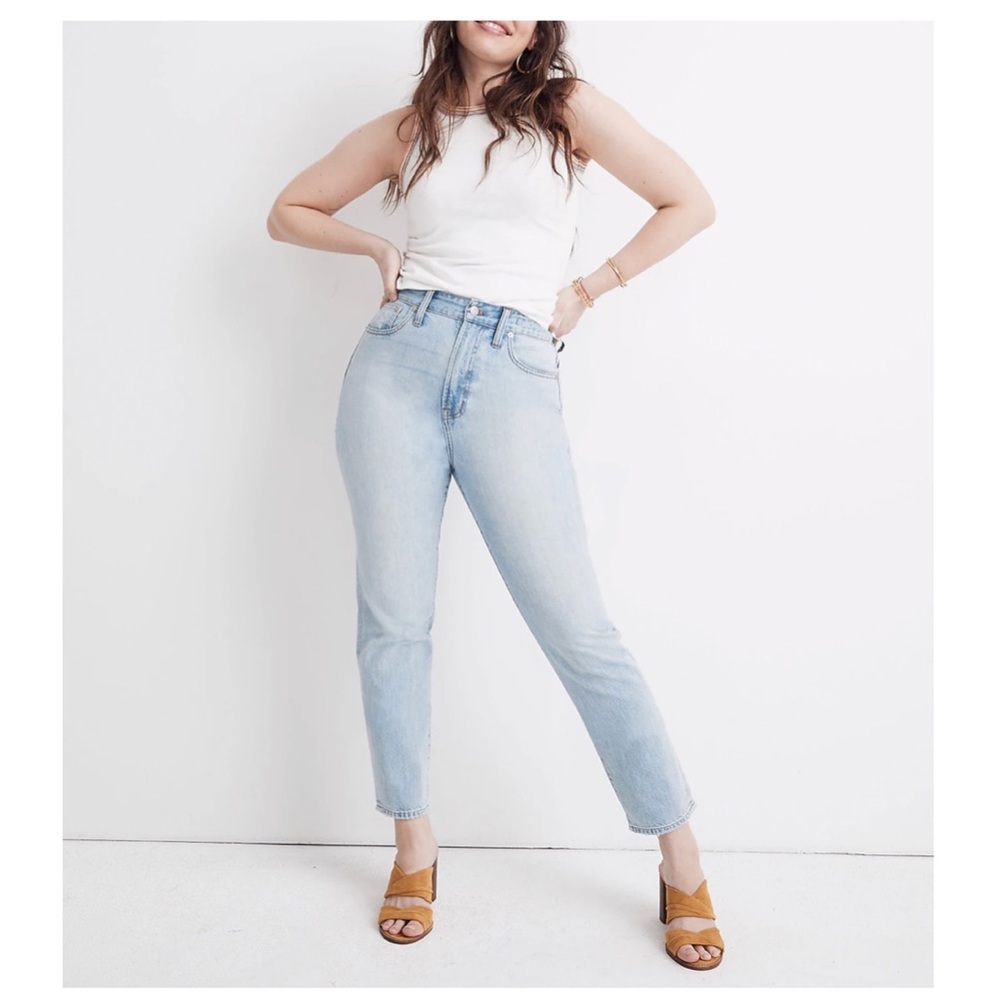 Madewell The Curvy Perfect Vintage Jean in Light Denim Wash Jeans Size 31 New
